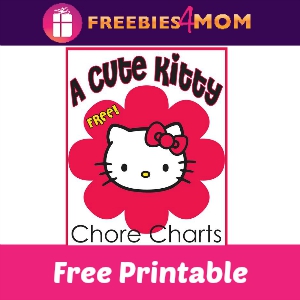 Free Hello Kitty Inspired Chore Charts