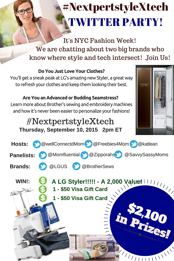 $2,100 in Prizes at #NextpertstyleXtech Twitter Party 9/10 2pm ET