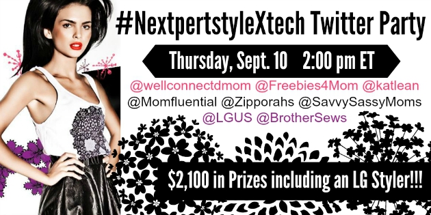 $2,100+ in Prizes at #NextpertstyleXtech Twitter Party 9/10 2pm ET