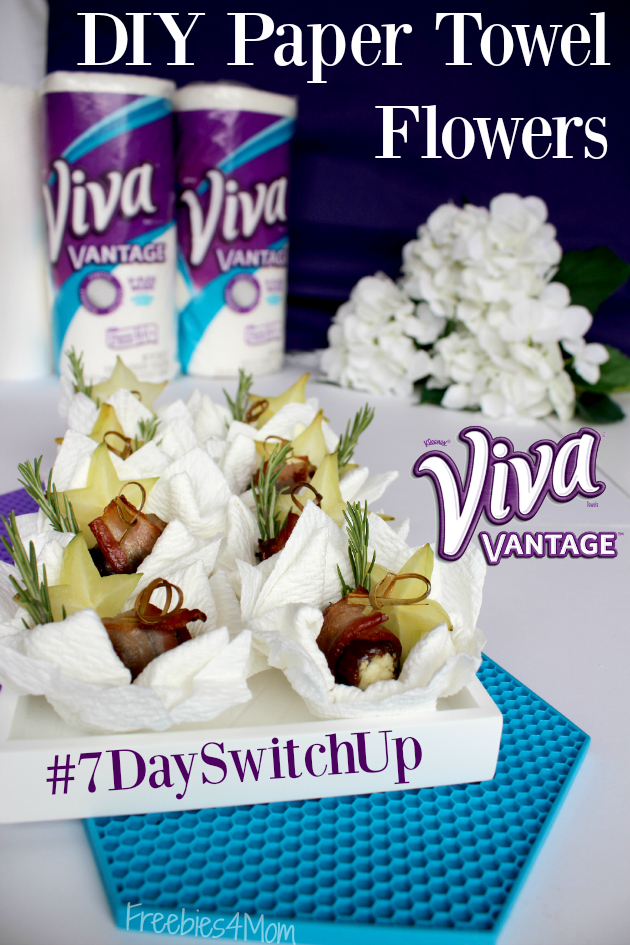 DIY Paper Towel Flowers with Viva Vantage #7DaySwitchUp