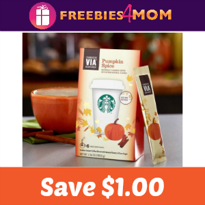 Coupon: $1 off Starbucks VIA Pumpkin Spice Latte