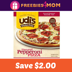$2.00 off one Udi's Gluten Free Frozen Pizza