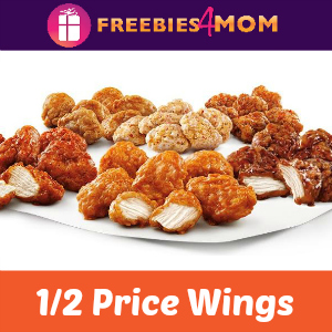 Sonic 1/2 Price Wings May 5