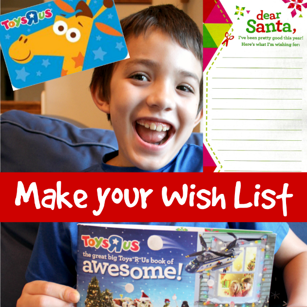 Make your Christmas Wish List at Toys"R"Us