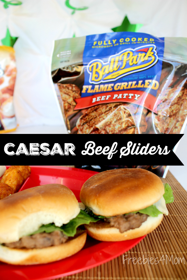 Make Caesar Beef Sliders for your Game Day Party ~ perfect tailgating recipe! 