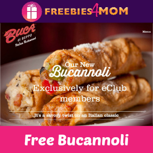Free Bucannoli at Buca di Beppo