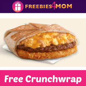 Free A.M. Crunchwrap at Taco Bell Thursday