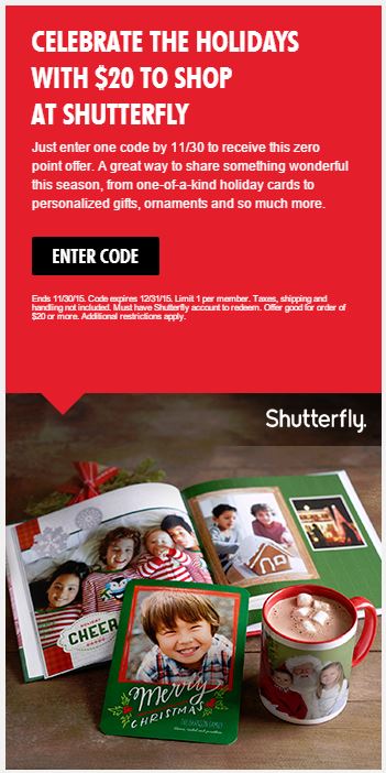 Free $20 Shutterfly Credit at My Coke Rewards