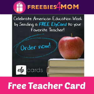 Free Teacher Appreciation Card from Ely Cards