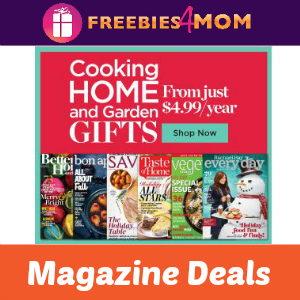 Cooking, Home and Garden Magazine Deals