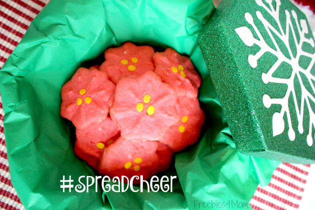 Poinsetta Cookies to #SpreadCheer ready to gift