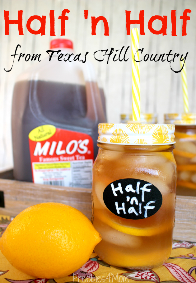 Half 'n Half Drink Recipe using Milo's Sweet Tea from Walmart