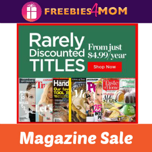 Rarely Discounted Magazine Titles Sale