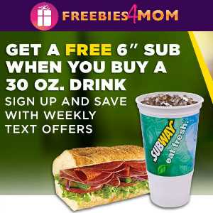 Free 6" Subway Sandwich