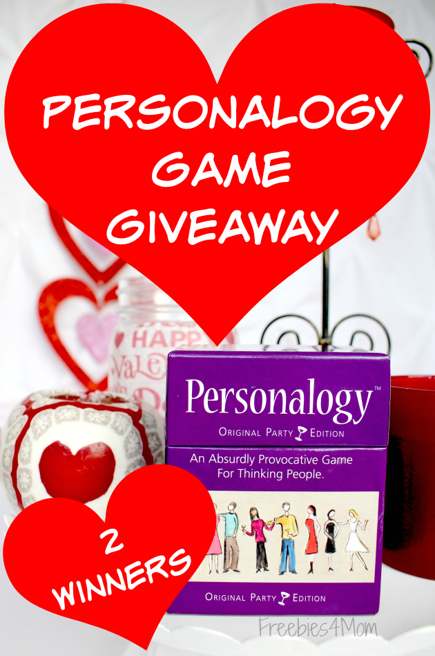 Personalogy Game Valentine's Giveaway (2 winners)