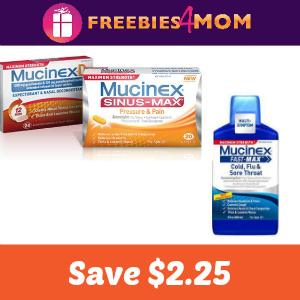 Coupon: $2.25 off one Mucinex product