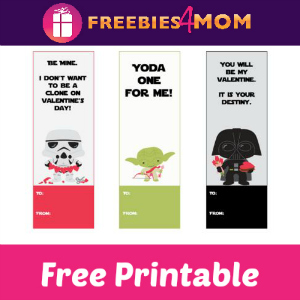 Free Printable Star Wars Valentine Bookmarks