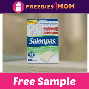 Free Sample Salonpas Pain Relieving Patch