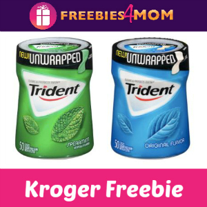 Free Trident Unwrapped Gum Bottle at Kroger