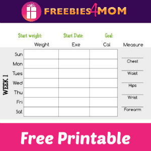 Free Weight Loss Chart Printable