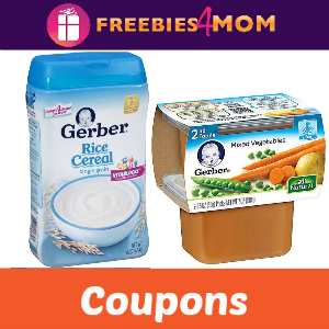 Coupons: Save on Gerber Baby Food & Cereal