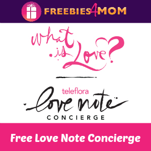 Free Valentine's Day Love Notes from Teleflora