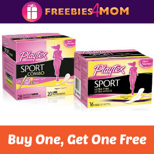 BOGO Free Playtex Sport Pads or Combo Pack