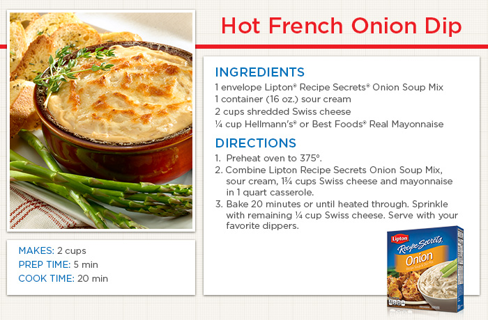 Hot French Onion Dip Recipe