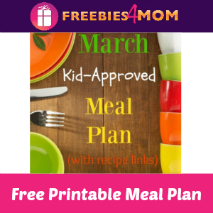 Free Kid Approved March Meal Plan