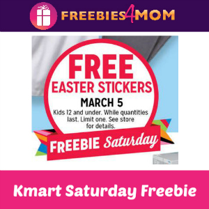 Free Easter Stickers at Kmart Saturday