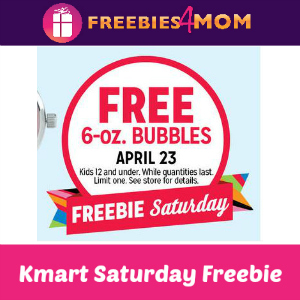 Free Bubbles at Kmart April 23