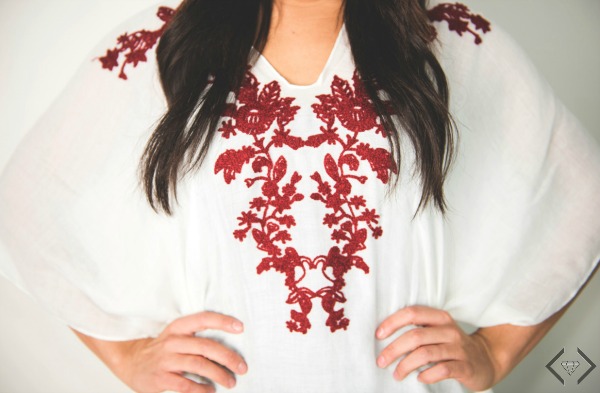 Embroidered Poncho $15.95