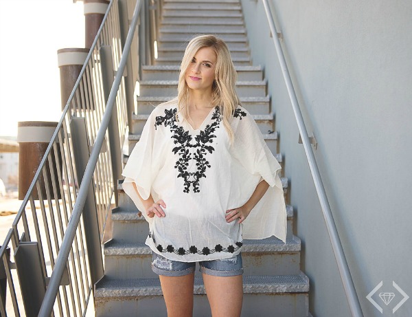 Embroidered Poncho $15.95