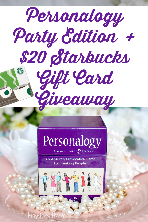 Personalogy Party Edition + $20 Starbucks Gift Card Giveaway
