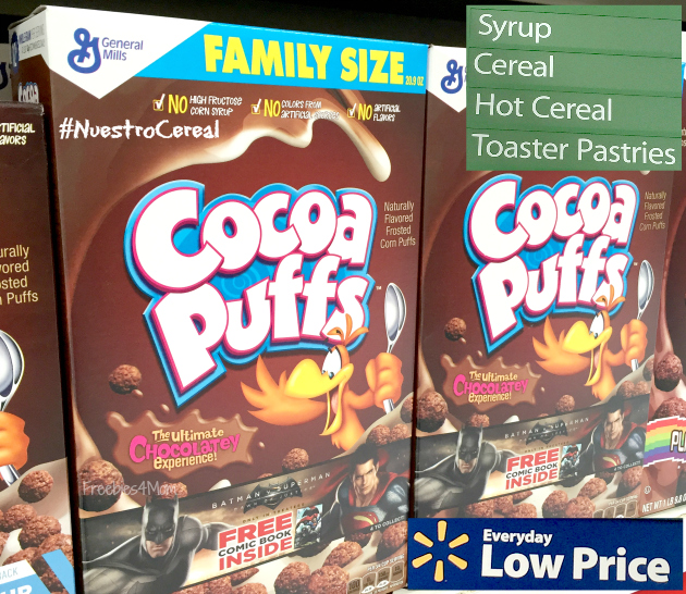 Buying Cocoa Puffs Cereal at Walmart to make Coconutty Cocoa Puffs Bars Recipe