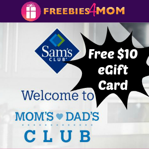 Free $10 Sam's Club eGift Card (For Members)