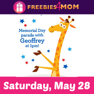 Free Memorial Day Party at Toys R Us May 28