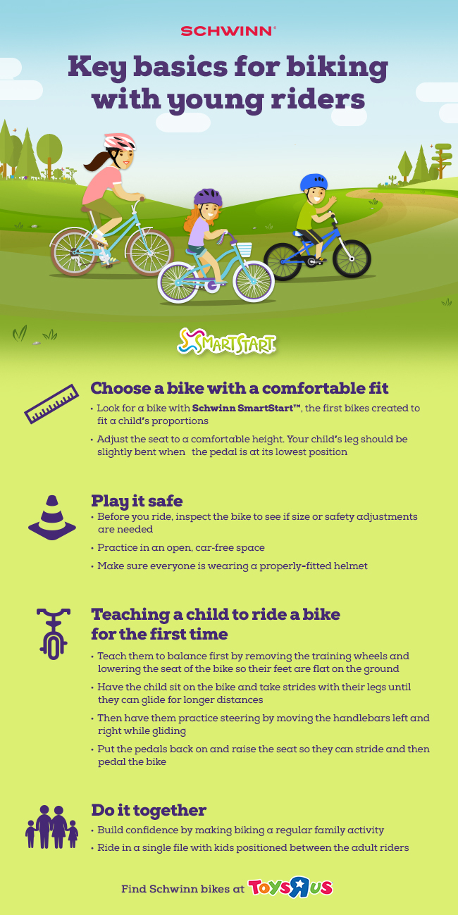 Key basics for biking with young riders from Schwinn SmartStart at Toys"R"Us