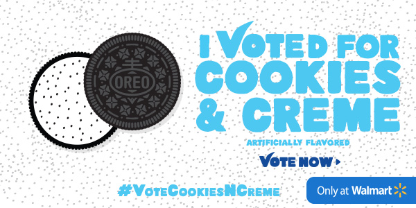 Vote for OREO and Win a $100 Walmart Gift Card