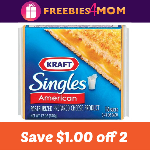 Coupon: Save $1.00 off 2 Kraft Singles