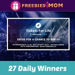 *Expired* Sweeps Ticketmaster Tickets for Life Freebies 4 Mom