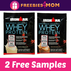 2 Free Samples Ironman Whey Protein