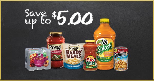 Printable Coupons for Pace®, V8®, Campbell’s®, Prego® & more