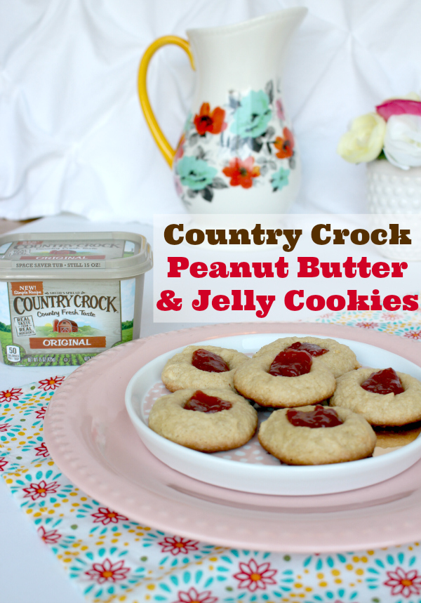 Country Crock® Peanut Butter & Jelly Cookie Recipe #MealInspirations