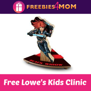 Free Black Widow Kids Clinic at Lowe's Aug. 13