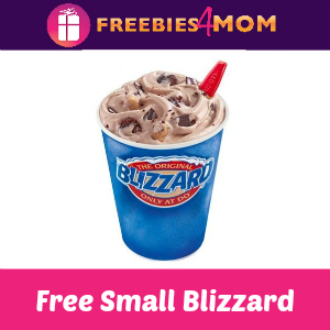 Free Small Blizzard at Dairy Queen