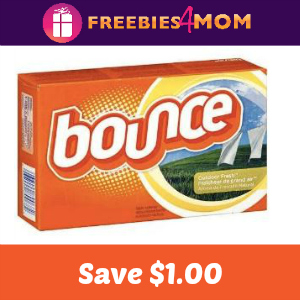 Coupon: $1.00 off one Bounce Dryer Sheets