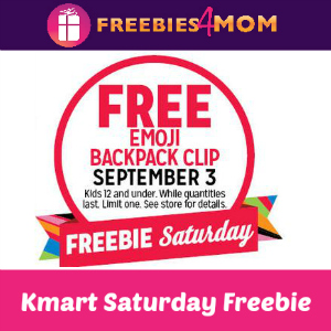 Free Emoji Backpack Clip at Kmart Sept. 3