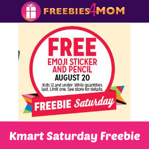 Free Emoji Sticker & Pencil at Kmart