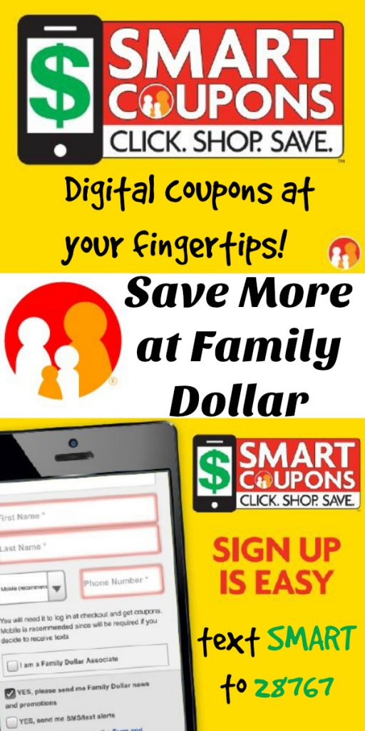New Family Dollar Smart Coupons help you save money! Freebies 4 Mom